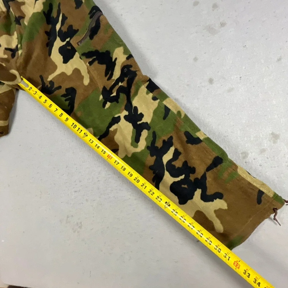 Remington Gore-Tex Fleece Camo Pants Mens Large Woodland Camouflage Hunting USA